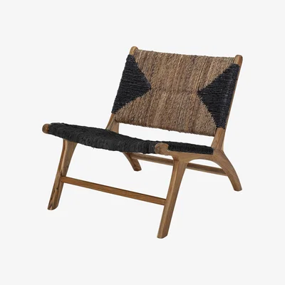 Made in Design Grant Easy chair - / Banana cord & teak by Bloomingville Natural wood