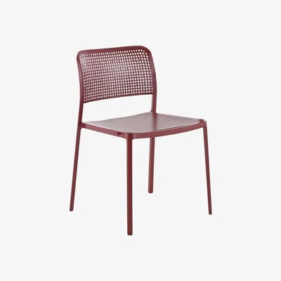 Made in Design Audrey Stacking chair plastic material red - Kartell