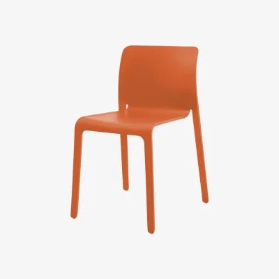 Made in Design First Stacking chair plastic material orange / Stefano Giovannoni, 2007 - Magis