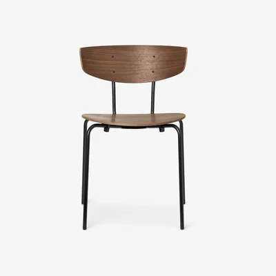 Made in Design Herman Stacking chair - / Metal structure by Ferm Living Natural wood