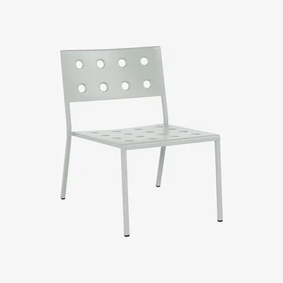 Made in Design Balcony Stackable Lounge chair - / Steel by Hay Green