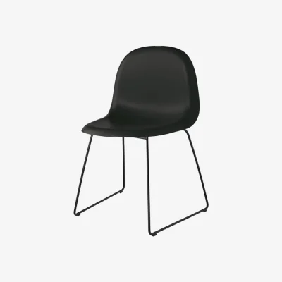 Made in Design 3D Stacking chair plastic material black / Recycled - Gubi