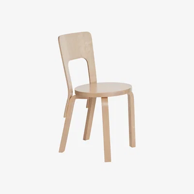 Made in Design 66 Chair natural wood / Alvar Aalto, 1935 - ARTEK