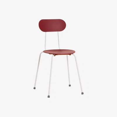 Made in Design Mariolina Stacking chair plastic material red / Enzo Mari, 2002 - Magis