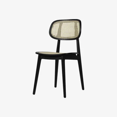 Made in Design Titus Chair wood black / Wicker - Vincent Sheppard