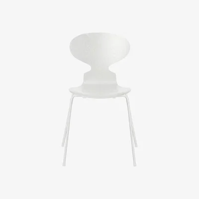 Made in Design Fourmi Stacking chair wood white / Teinted wood - Arne Jacobsen, 1952 - Fritz Hansen