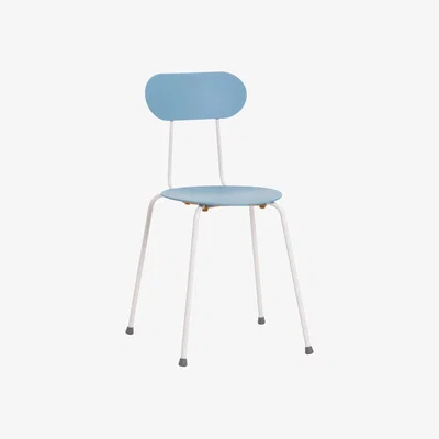 Made in Design Mariolina Stacking chair plastic material blue / Enzo Mari, 2002 - Magis