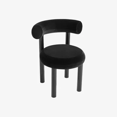 Made in Design Fat Padded chair textile black / Hallingdal fabric - Tom Dixon