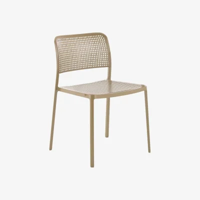 Made in Design Audrey Stacking chair plastic material beige - Kartell