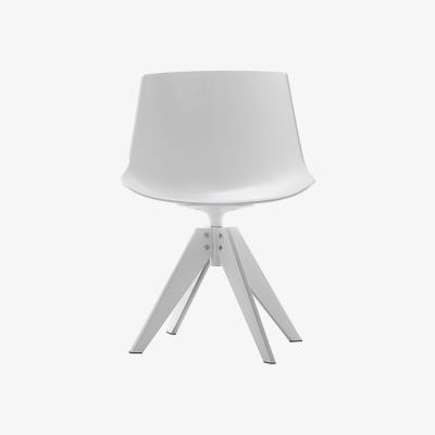 Made in Design Flow Swivel chair - 4 VN steel legs by MDF Italia White