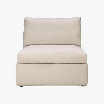 Made in Design Mellow Easy chair textile white / Centre module - Ethnicraft