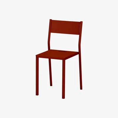 Made in Design Take INDOOR Stacking chair metal red orange brown - Matière Grise