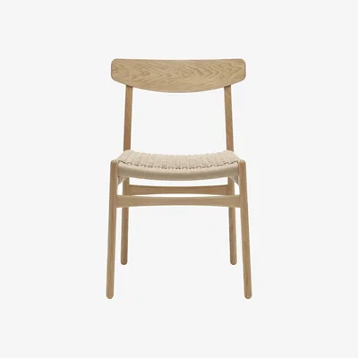 Made in Design CH23 Chair natural wood / Hans J. Wegner, 1950 - Paper cord