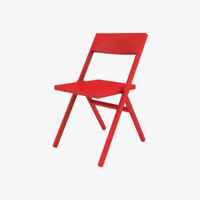 Made in Design Piana Folding chair plastic material red / David Chipperfield, 2011 - Alessi