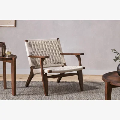 Nkuku Nkuku Surat Woven Lounger | Chairs Stools & Benches | Natural