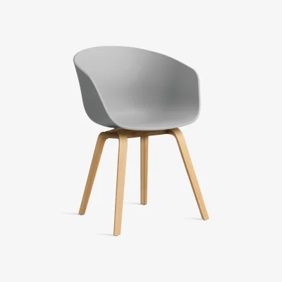 Nordic Nest HAY About a Chair 22 2.0 chair Concrete grey-lacquered oak frame
