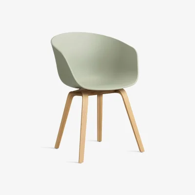 Nordic Nest HAY About a Chair AAC22 chair Pastel green-lacquered oak frame