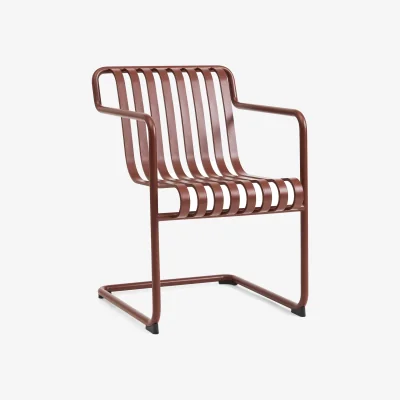Nordic Nest HAY Palissade Cantilever Dining armchair Iron red