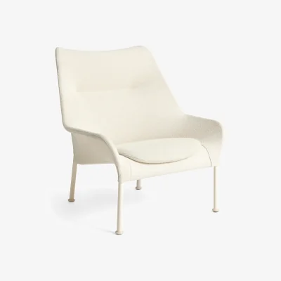 Nordic Nest HAY O2 Lounge Chair armchair Soft cream-lacquered steel eggshell
