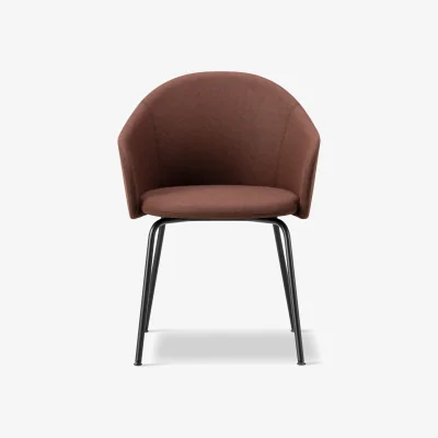 Nordic Nest Fredericia Furniture Gomo Armchair armchair tube base Blazer CUZ4D Dunalk-black