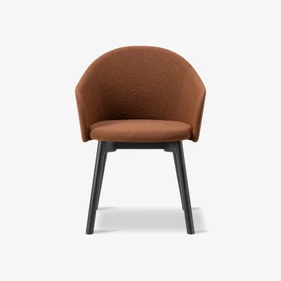 Nordic Nest Fredericia Furniture Gomo Armchair armchair wood base Myr 362 - black lacquered oak