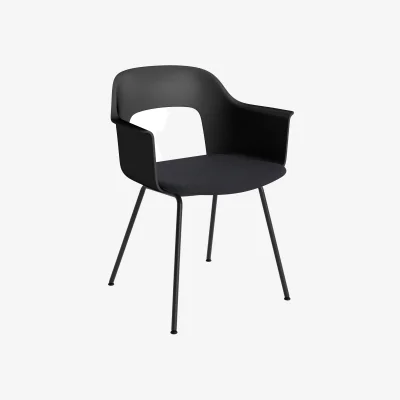 Nordic Nest HAY Layout Armchair 213 armchair Steelcut Trio 195-black-black lacquered steel