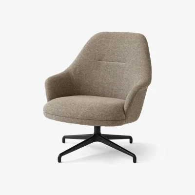Nordic Nest &Tradition Rely HW139 lounge chair Clay 0009-black