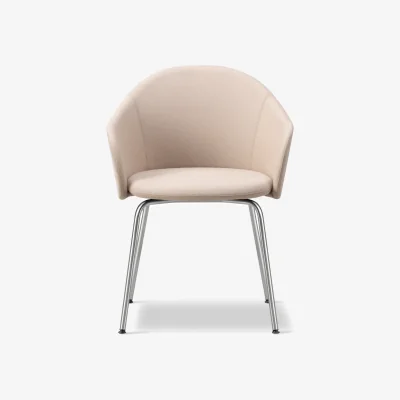 Nordic Nest Fredericia Furniture Gomo Armchair armchair tube base Blazer CUZ47 Fairfield-stainless steel