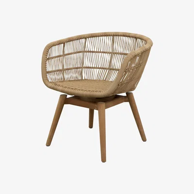 Nordic Nest Cane-line Stay chair swivel Natural (Weave)