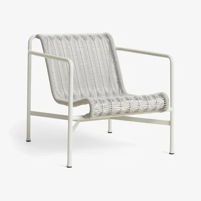 Nordic Nest HAY Palissade Cord Low lounge armchair Sky grey