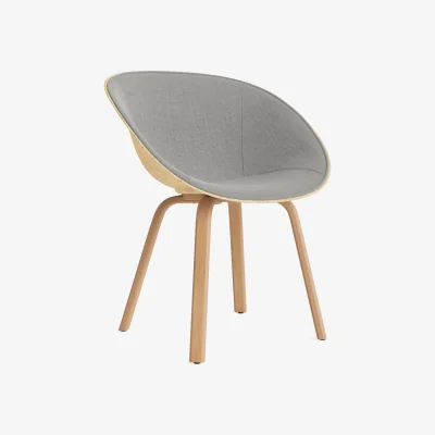 Nordic Nest Normann Copenhagen Mat Armchair armchair front upholstered Remix 133-hemp-beech