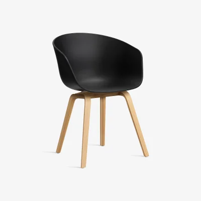 Nordic Nest HAY About a Chair 22 2.0 chair Black-lacquered oak frame
