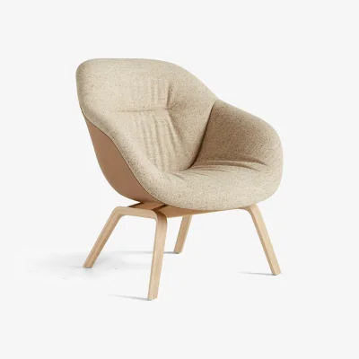 Nordic Nest HAY About a Lounge AAL83 Soft Duo lounge chair Bolgheri lgg60 melange-oak legs