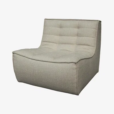Nordic Nest Ethnicraft N701 armchair Fabric beige