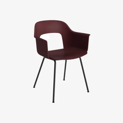 Nordic Nest HAY Layout Armchair 211 armchair Bordeaux-black lacquered steel