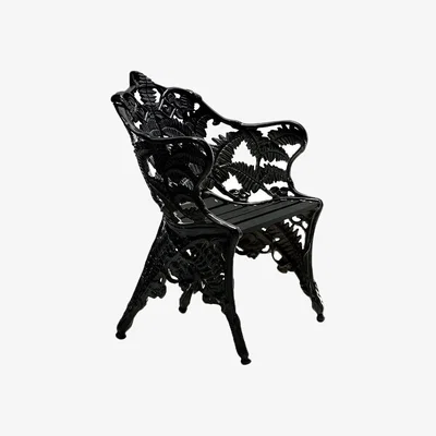 Nordic Nest Byarums bruk Classic armchair Black-black lacquered mahogany