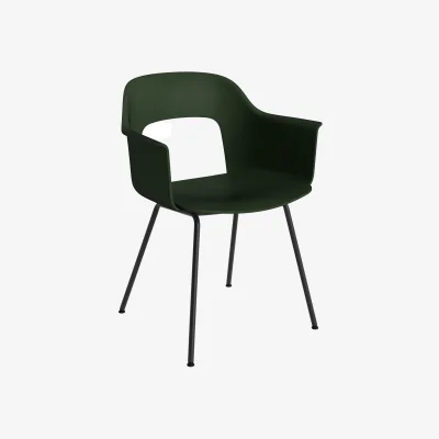 Nordic Nest HAY Layout Armchair 211 armchair Bottle greel-black lacquered steel