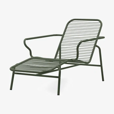 Nordic Nest Normann Copenhagen Vig Chaise Lounge sunbed Green