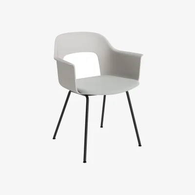 Nordic Nest HAY Layout Armchair 213 armchair Naveli 113-sky grey-black lacquered steel