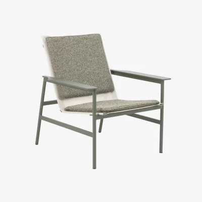 Nordic Nest Brafab Soro lounge armchair Nordic green-teddy verde