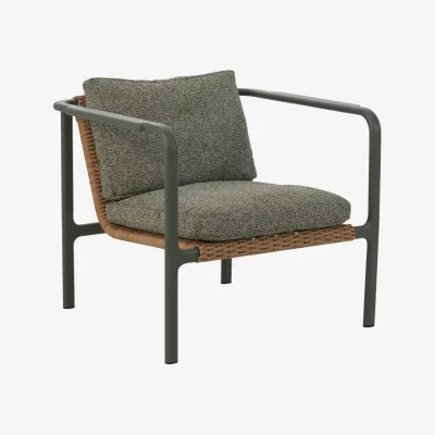 Nordic Nest Brafab Motty armchair Nordic green-teddy verde