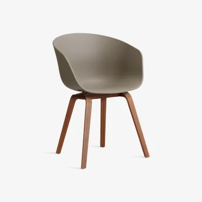 Nordic Nest HAY About a Chair 22 2.0 chair Khaki-lacquered walnut frame