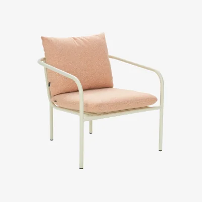 Nordic Nest Brafab Bendt armchair White-teddy orange