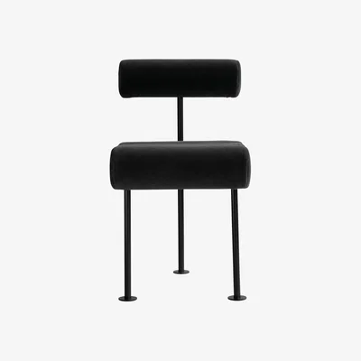 Nordic Nest 101 Copenhagen Hiro dining chair Black frame-peat