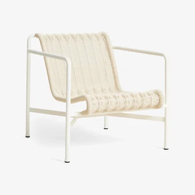 Nordic Nest HAY Palissade Cord Low lounge armchair Cream white
