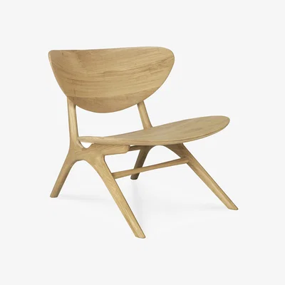 Nordic Nest Ethnicraft Eye lounge armchair Hardwax oiled oak
