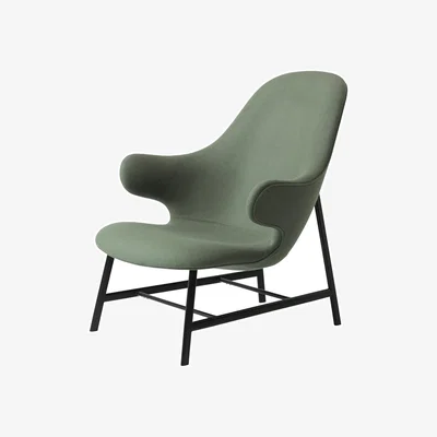Nordic Nest &Tradition Catch JH13 lounge chair Divina 944 green-black legs