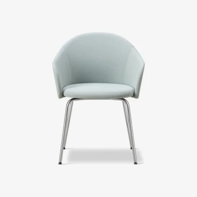 Nordic Nest Fredericia Furniture Gomo Armchair armchair tube base Mylla 811-stainless steel