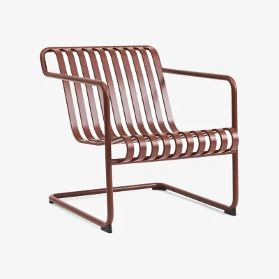 Nordic Nest HAY Palissade Cantilever Low lounge armchair Iron red