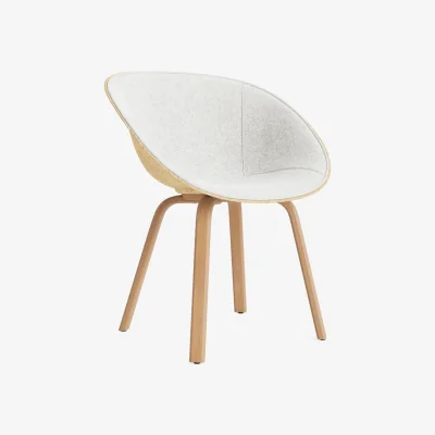 Nordic Nest Normann Copenhagen Mat Armchair armchair front upholstered Hallingdal 110-hemp-beech